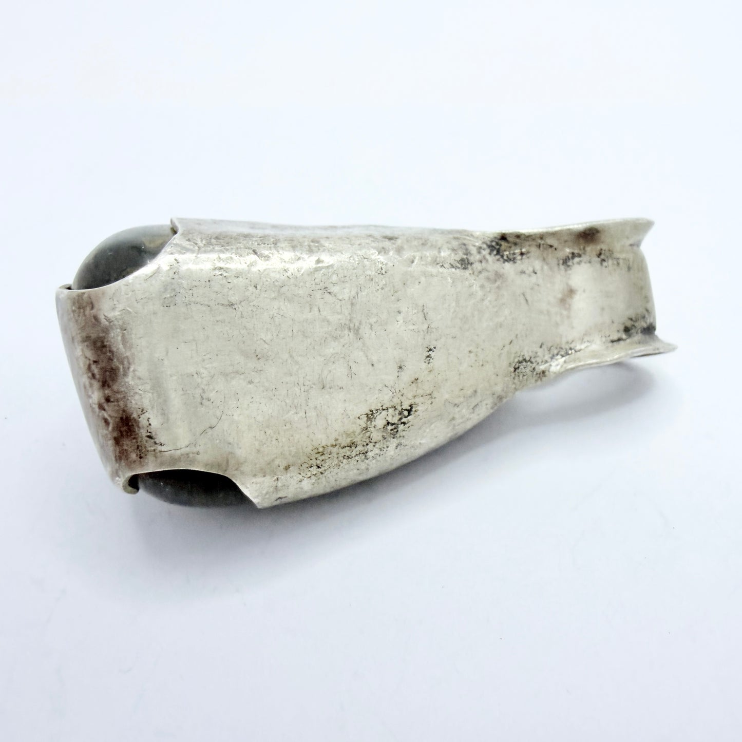 Chunky Vintage Solid Silver Hardstone Pendant