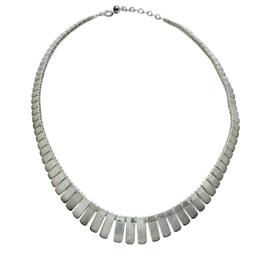 Andreas Daub, Germany. Vintage Solid Silver Necklace.