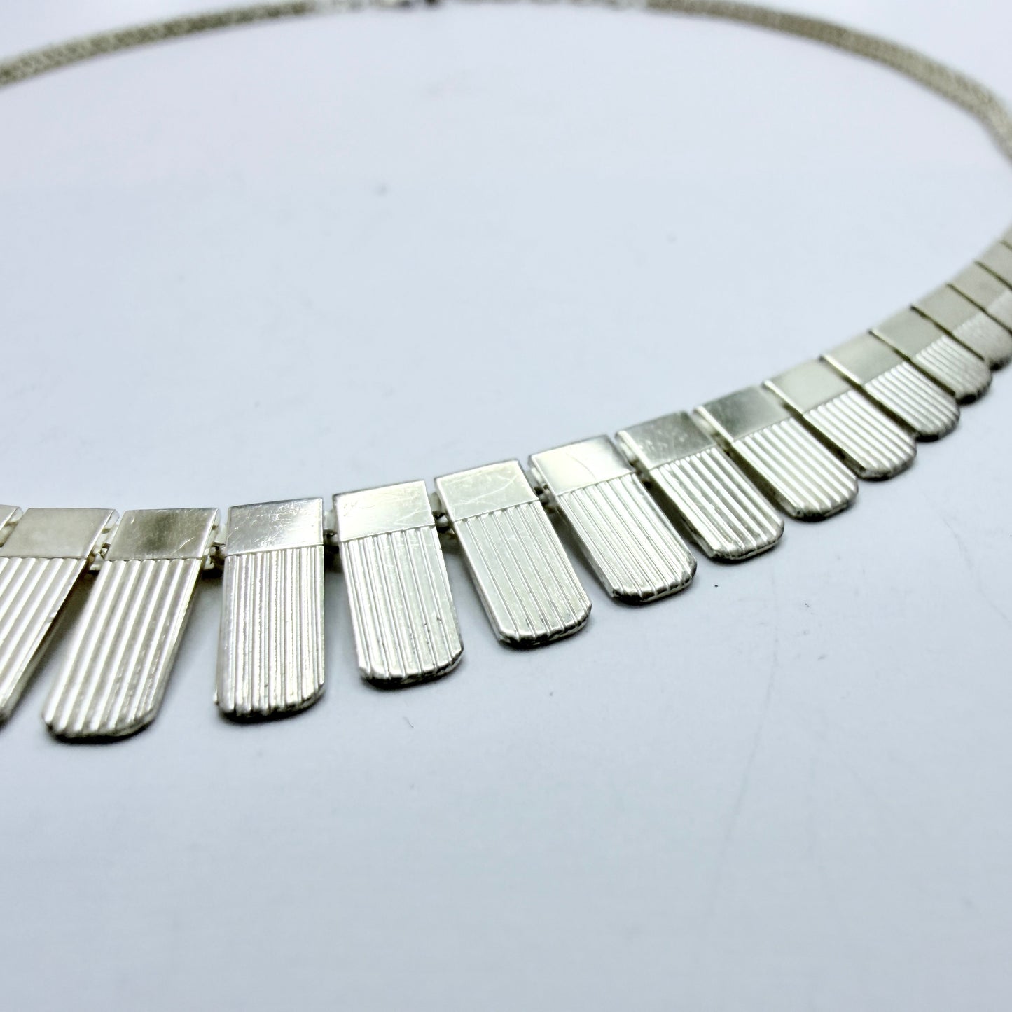 Andreas Daub, Germany. Vintage Solid Silver Necklace.