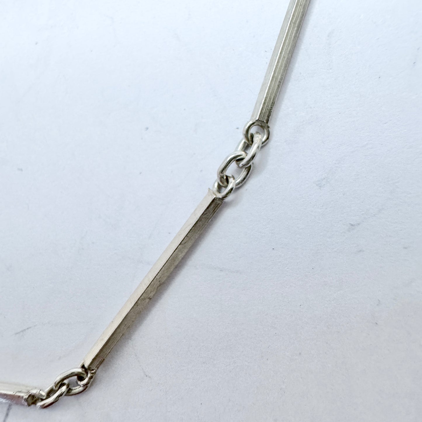 Heribert Engelbert, Sweden 1945. Vintage Sterling Silver Necklace.