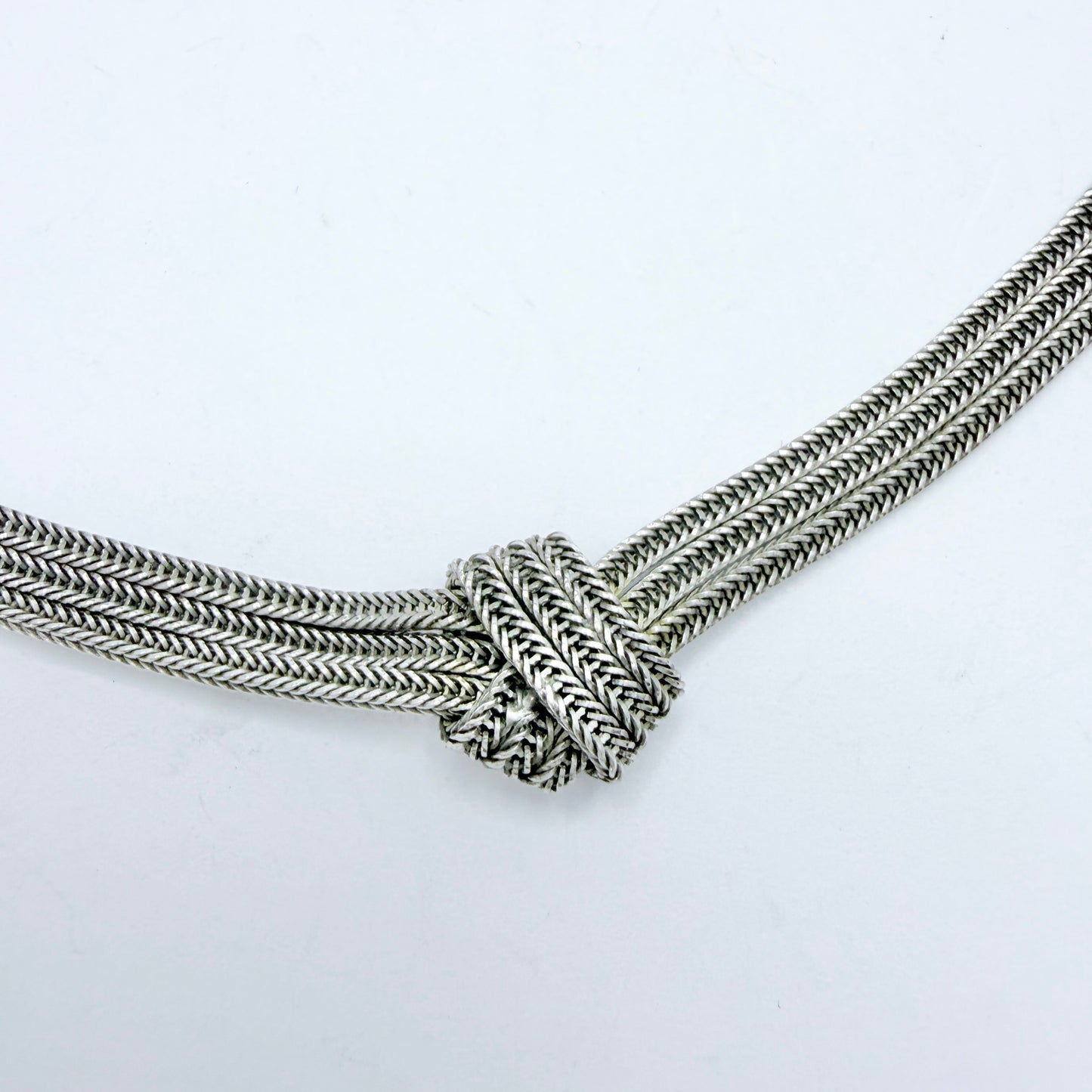 Maker 1835, Arezzo Italy. Vintage Sterling Silver Necklace.