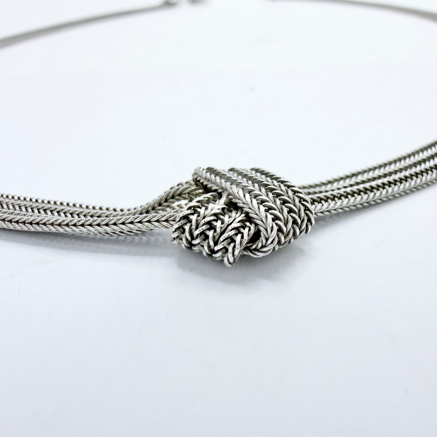 Maker 1835, Arezzo Italy. Vintage Sterling Silver Necklace.
