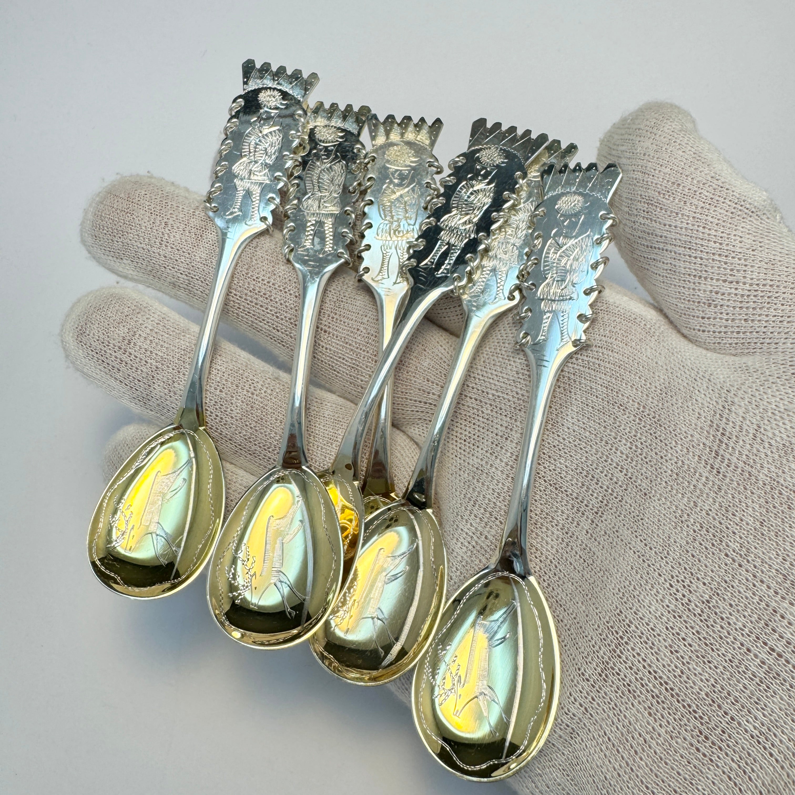 Sweden 1970s. Vintage Sterling Silver Sami Laplander 