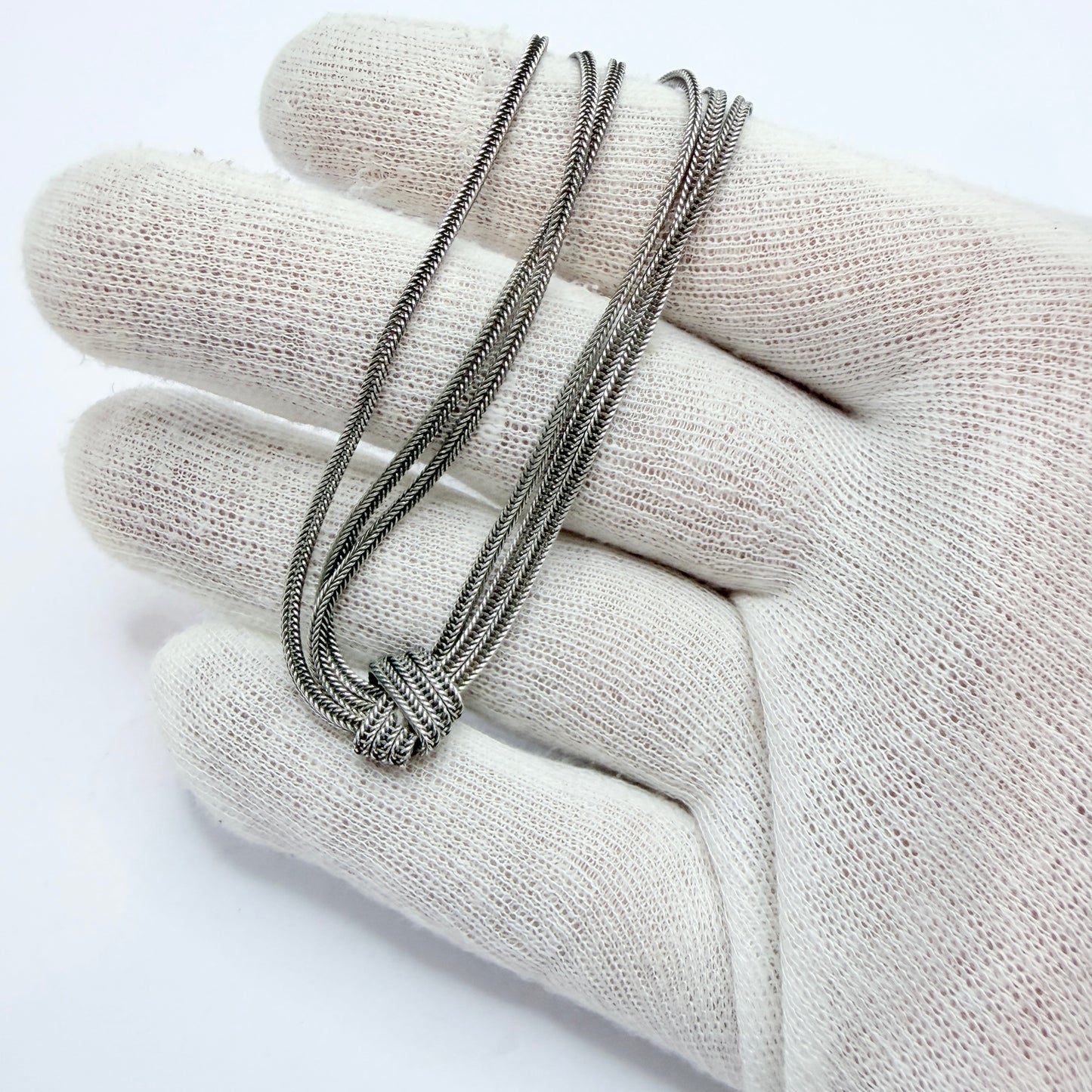 Maker 1835, Arezzo Italy. Vintage Sterling Silver Necklace.