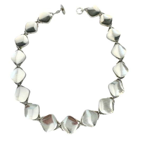 Arvo Saarela, Sweden 1964. Massive 90gram Vintage Sterling Silver Necklace.