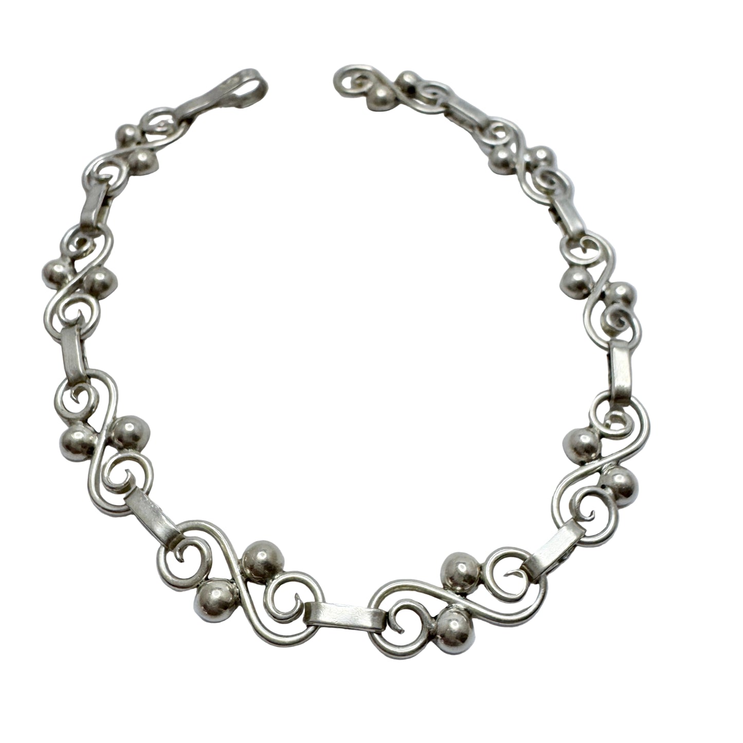 Denmark ca 1940. Solid Silver Bracelet.