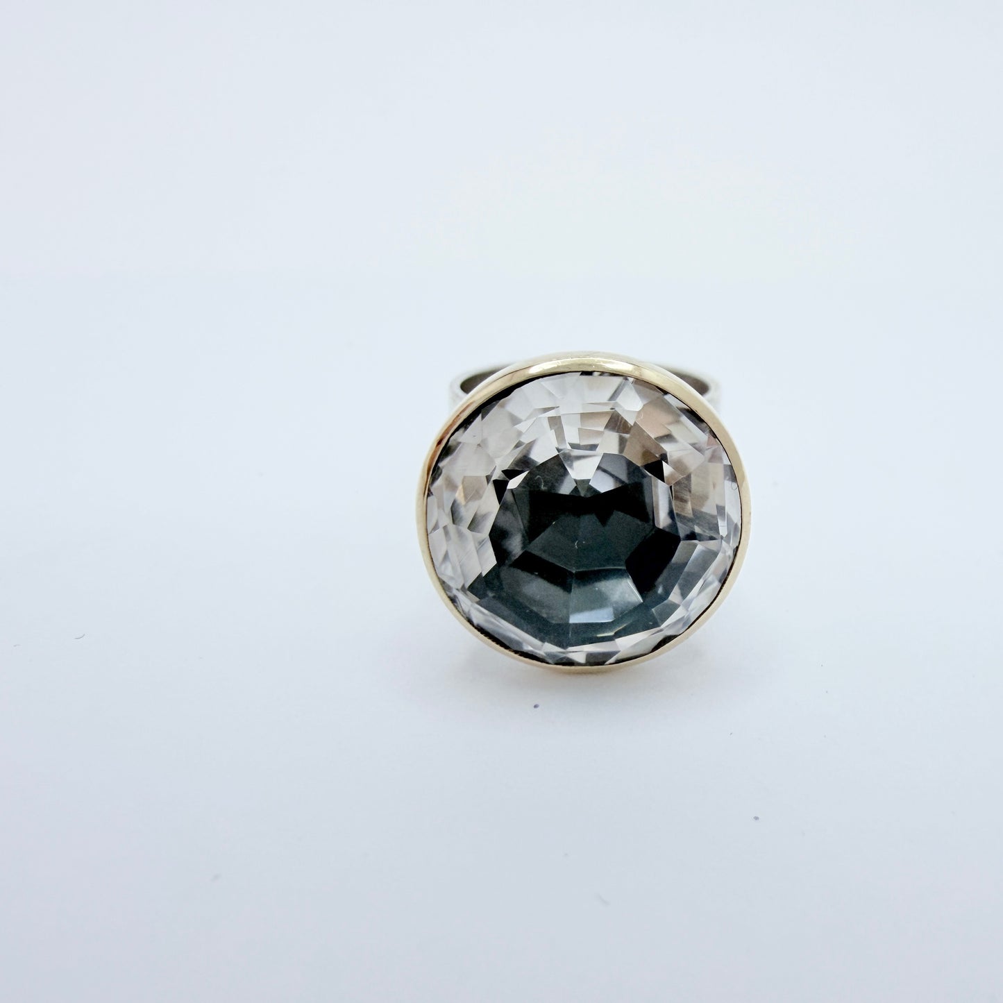 Peter Norman, Sweden 1965. Vintage Sterling Silver Rock Crystal Ring.
