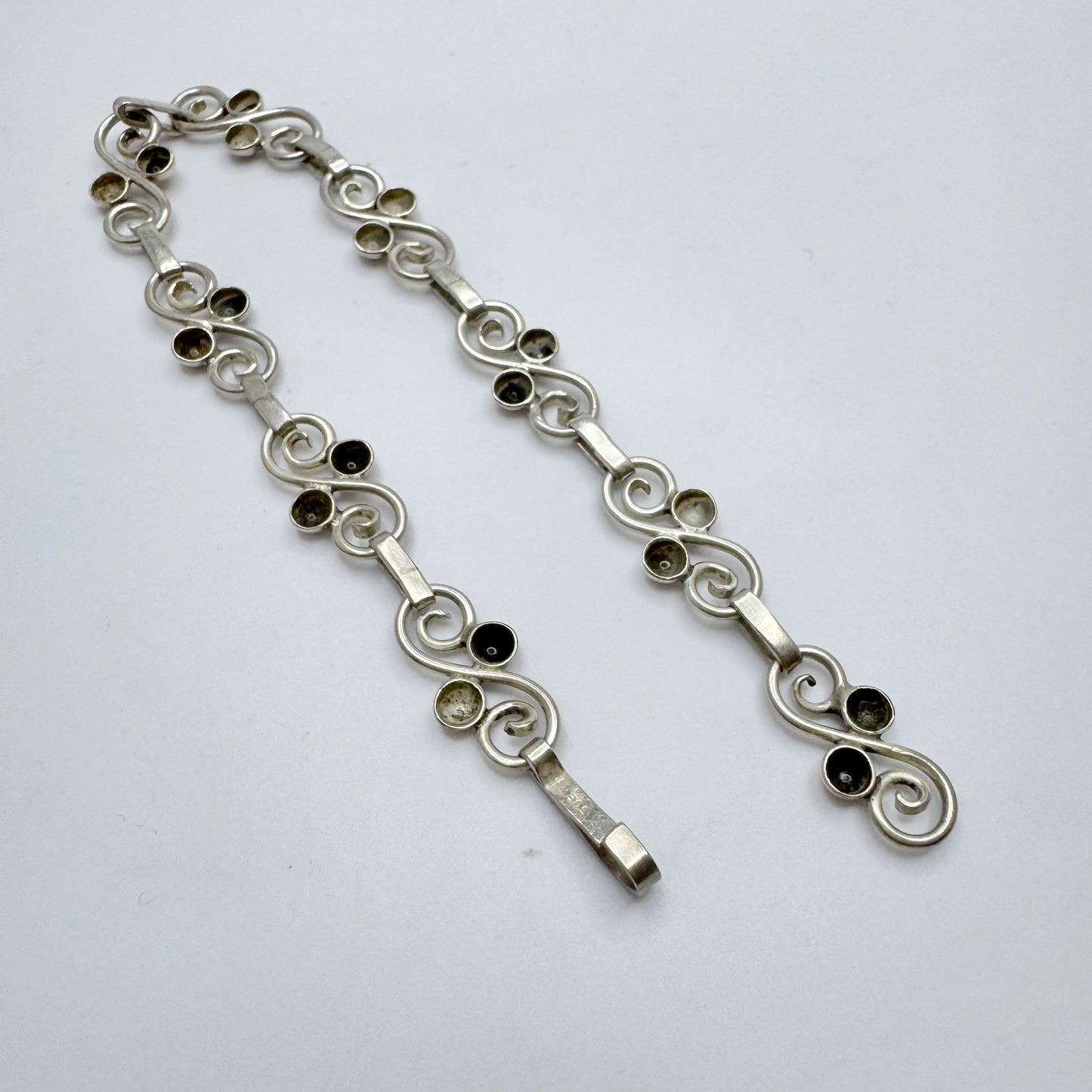 Denmark ca 1940. Solid Silver Bracelet.