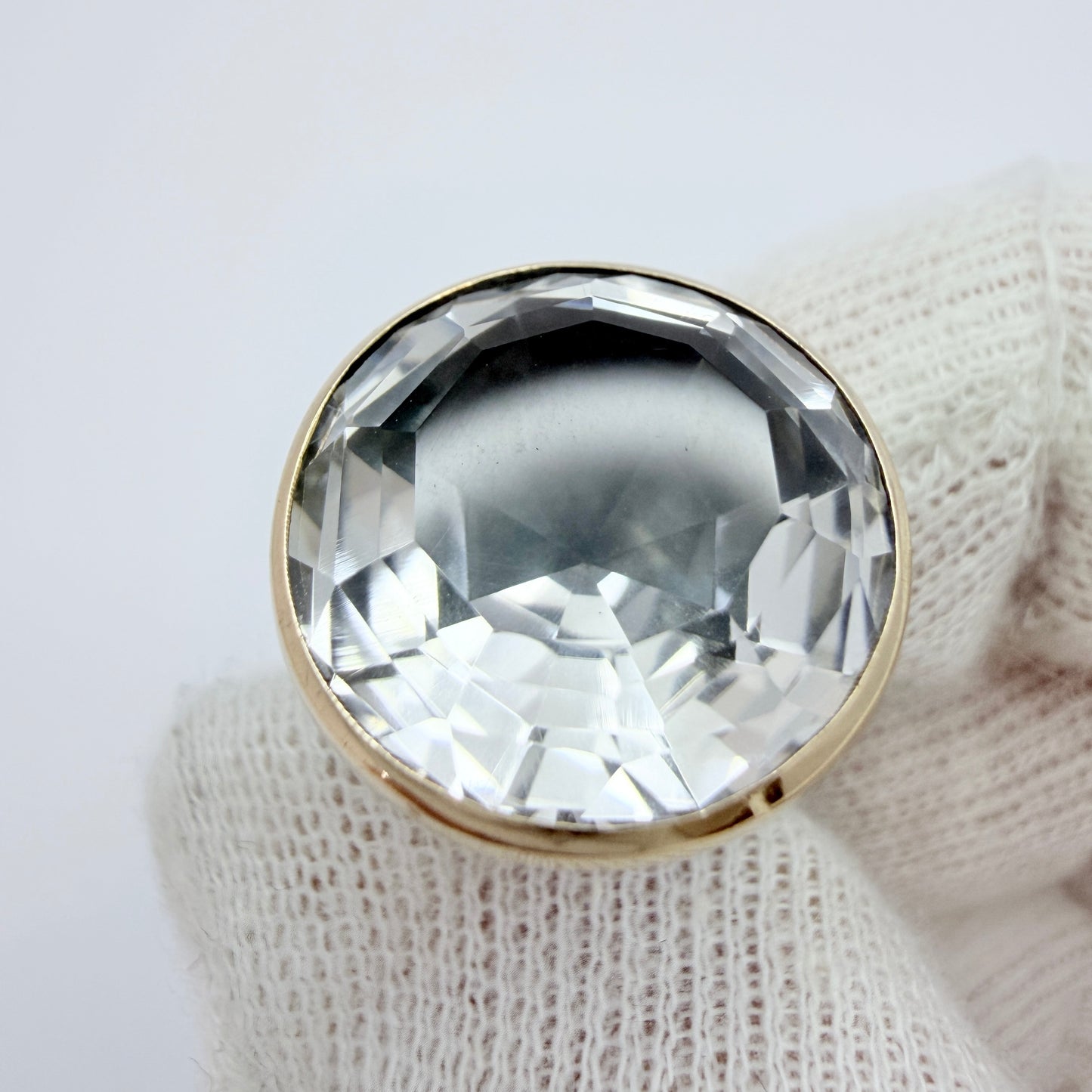 Peter Norman, Sweden 1965. Vintage Sterling Silver Rock Crystal Ring.