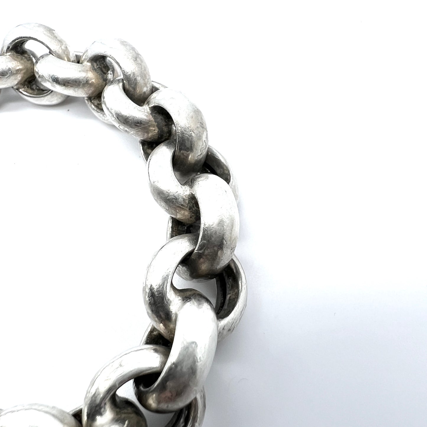 Kaunis Koru, Finland. Vintage Sterling Silver Chain Bracelet.