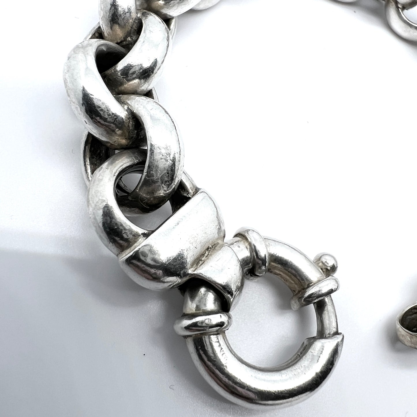 Kaunis Koru, Finland. Vintage Sterling Silver Chain Bracelet.