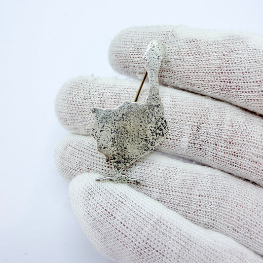 Esther Slagsvold for David-Andersen, Norway. Vintage Sterling Silver Brooch.