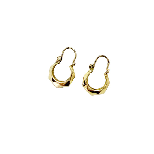 Kaplan, Sweden 1956. Vintage Mid-century 18k Gold Earrings.