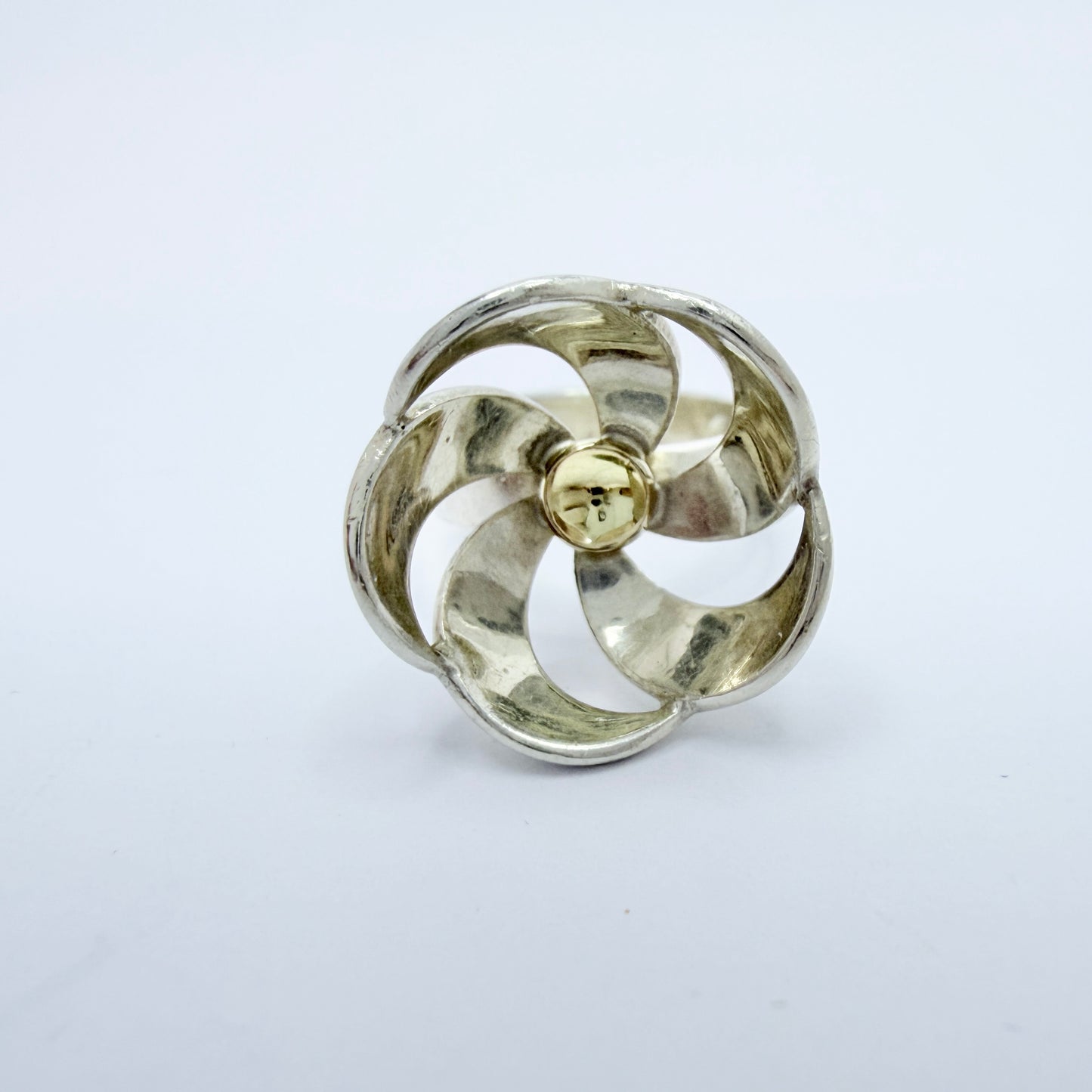 Sven-Erik Högberg, Sweden year 1970. Vintage Sterling Silver Ring.