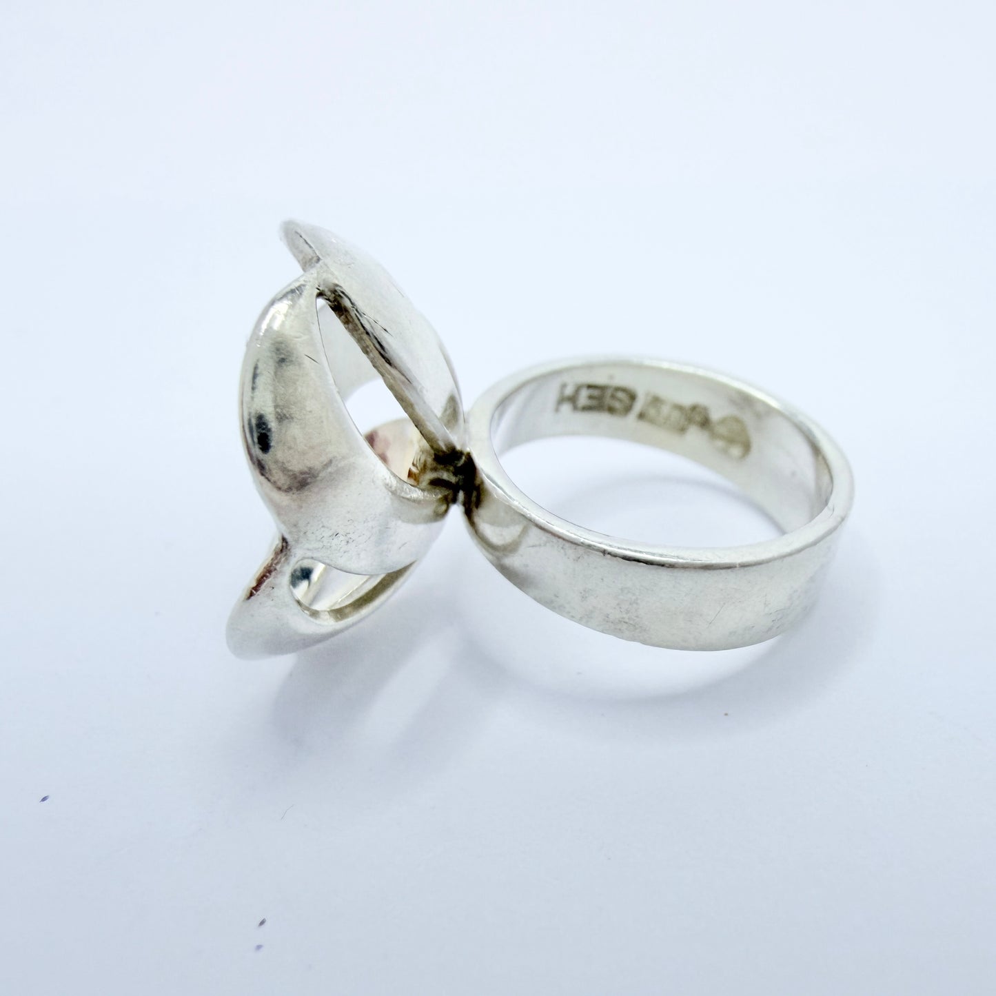 Sven-Erik Högberg, Sweden year 1970. Vintage Sterling Silver Ring.