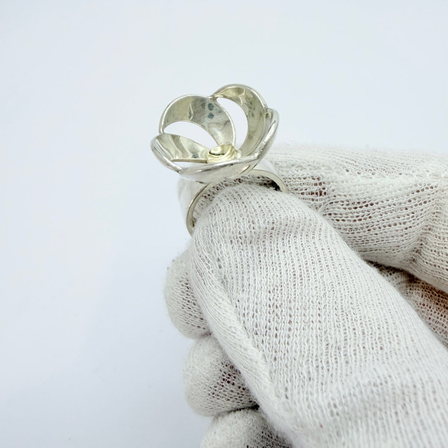 Sven-Erik Högberg, Sweden year 1970. Vintage Sterling Silver Ring.
