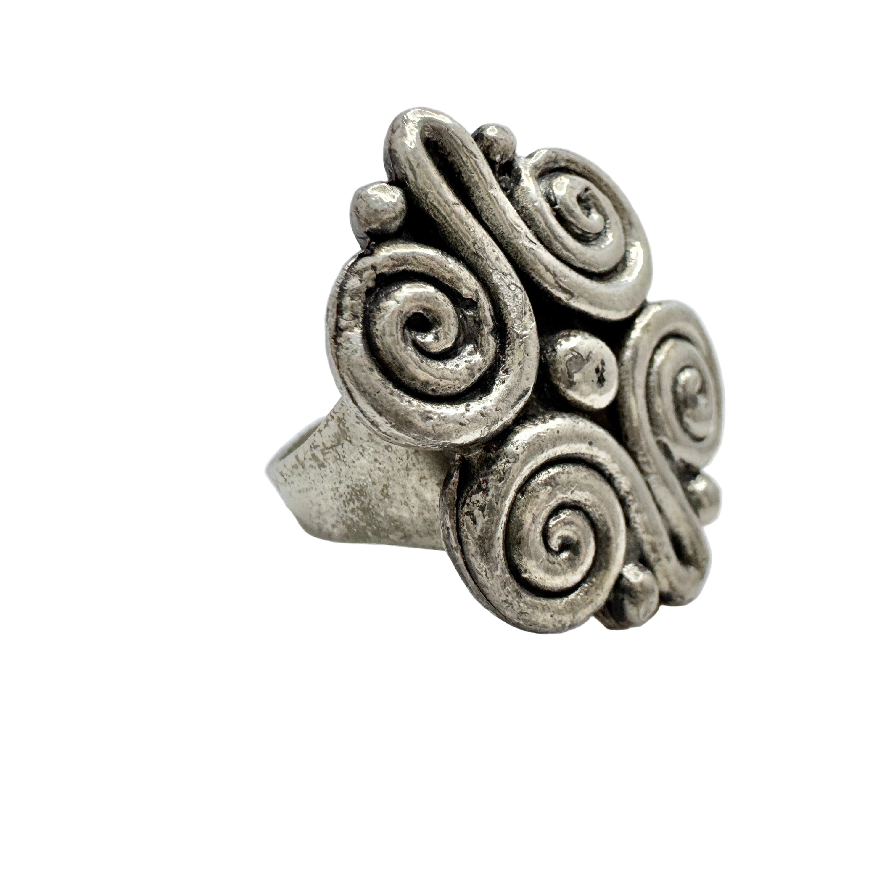 Vintage Pewter Metal Viking Copy Ring. – T Niklasson Gallery