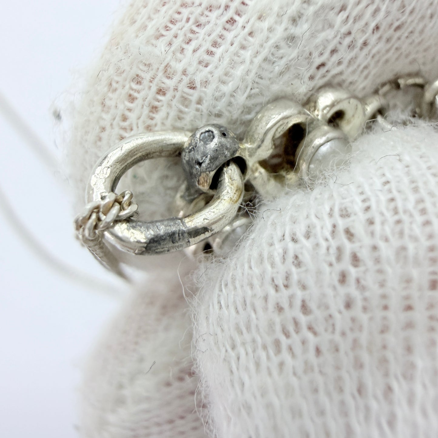 Austria / Hungary early 1900s. Solid Silver Pendant + Chain.