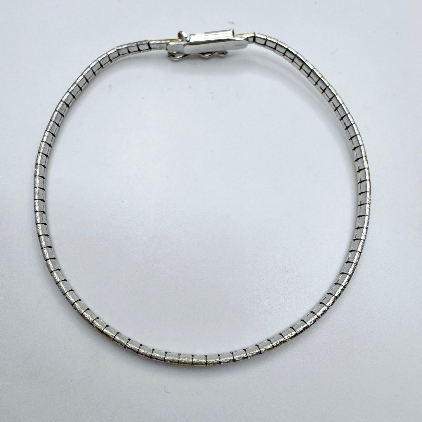 Vicenza, Italy. Vintage Stering Silver Two-tone Bracelet.