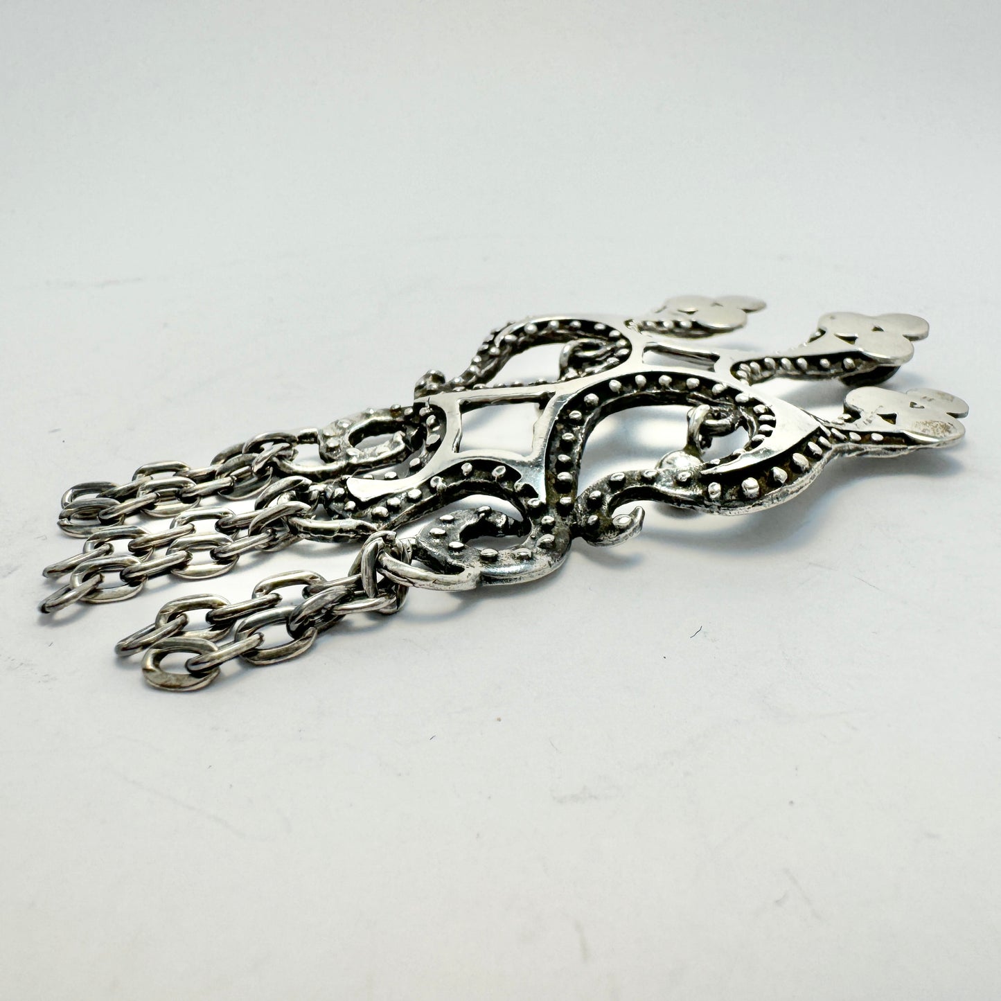 Valo-Koro, Finland 1973. Large Vintage Sterling Silver Pendant.