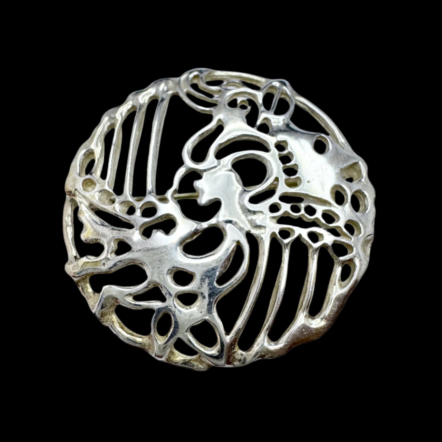David-Andersen, Norway. Vintage Sterling Silver Brooch.