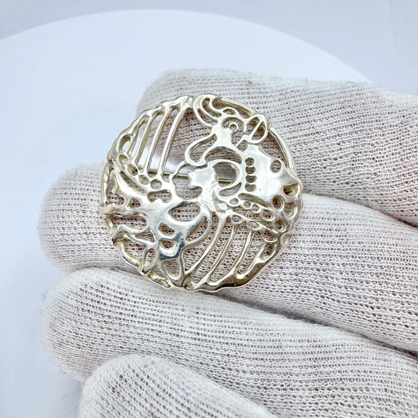 David-Andersen, Norway. Vintage Sterling Silver Brooch.