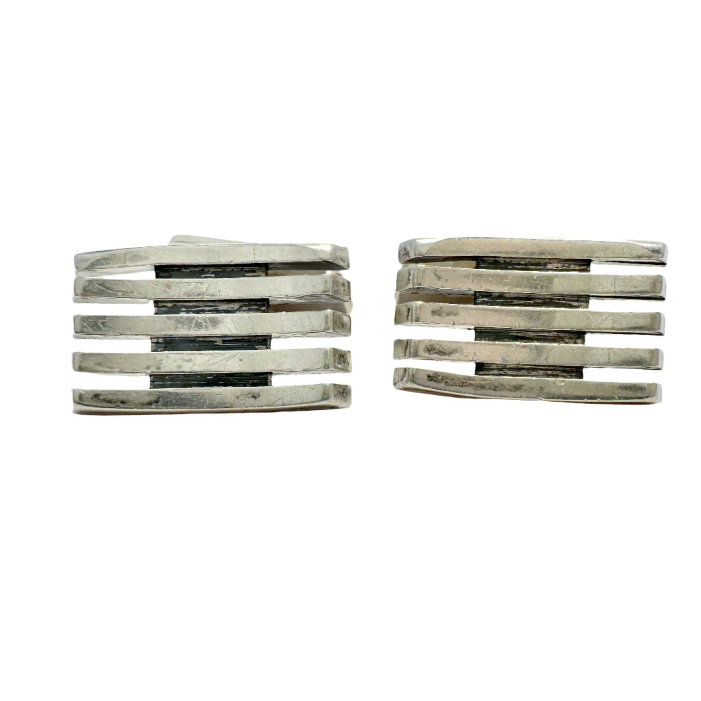 Franz Scheurle, Germany c 1960s. Sterling Silver Cufflinks.