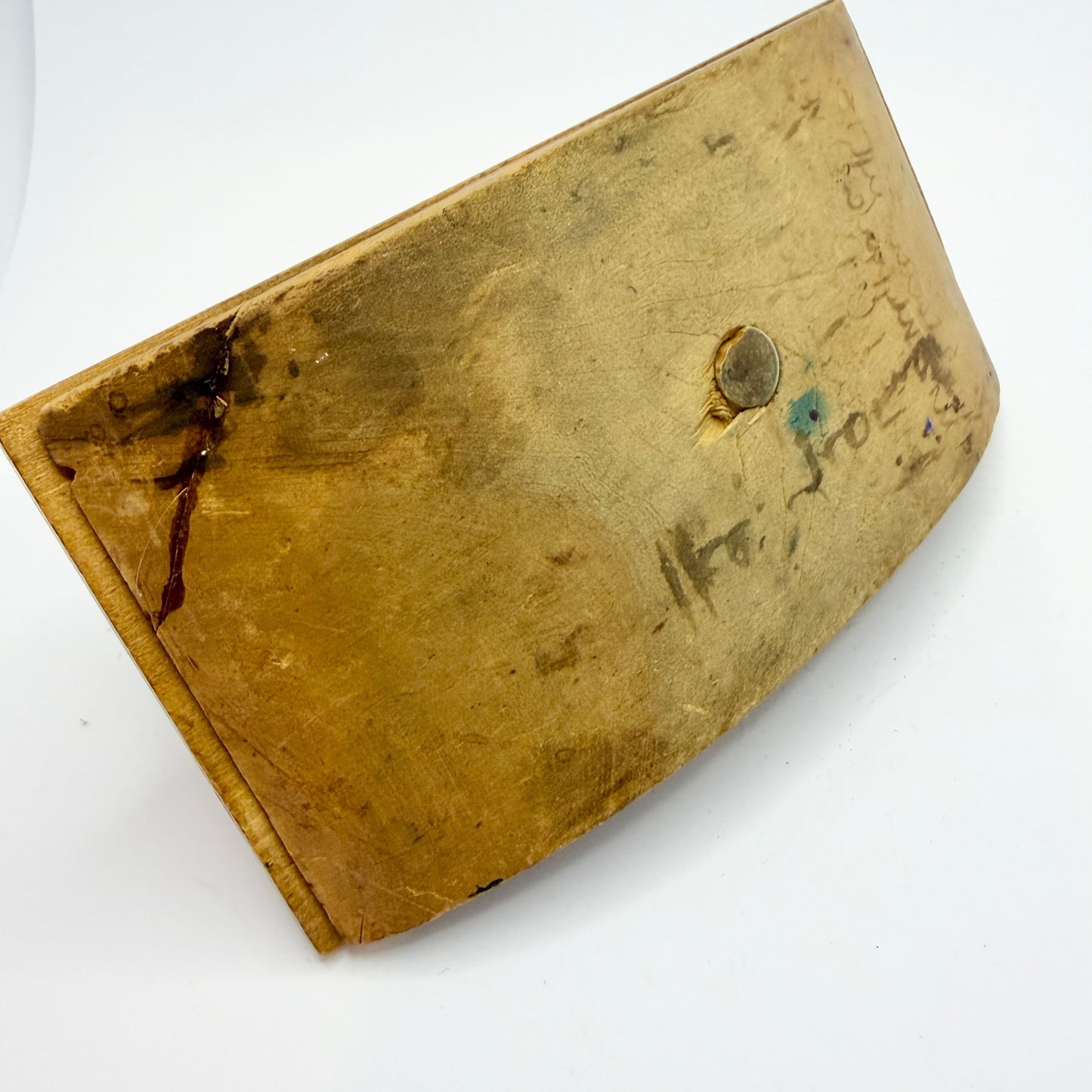 Antique Norwegian Wood Rocker Ink Blotter