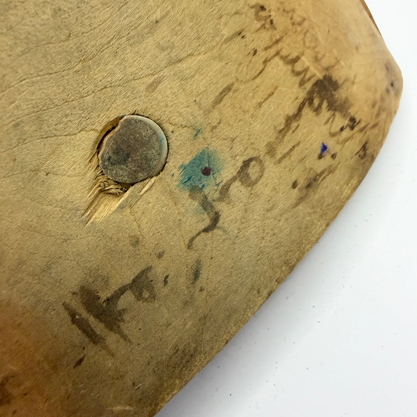 Antique Norwegian Wood Rocker Ink Blotter