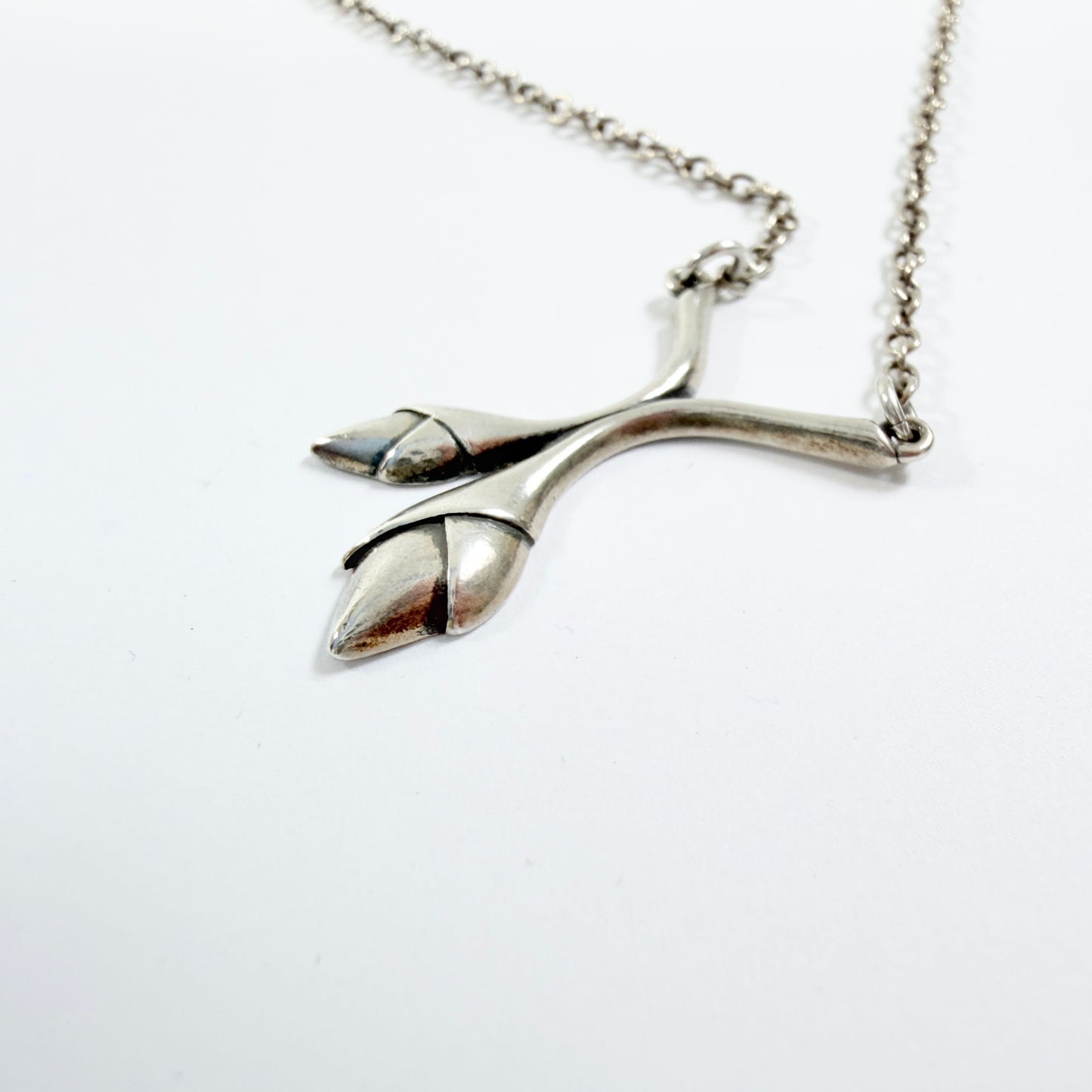 Kalevala Koru, Finland. Vintage Sterling Silver Pendant Necklace.