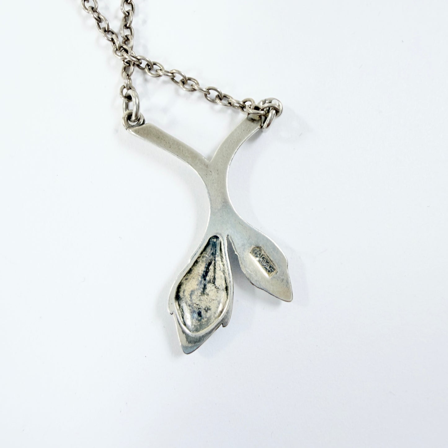 Kalevala Koru, Finland. Vintage Sterling Silver Pendant Necklace.