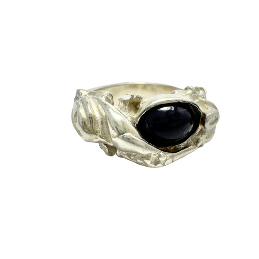 Juhls Kautokeino, Norway. Vintage Sterling Silver Amethyst Ring.