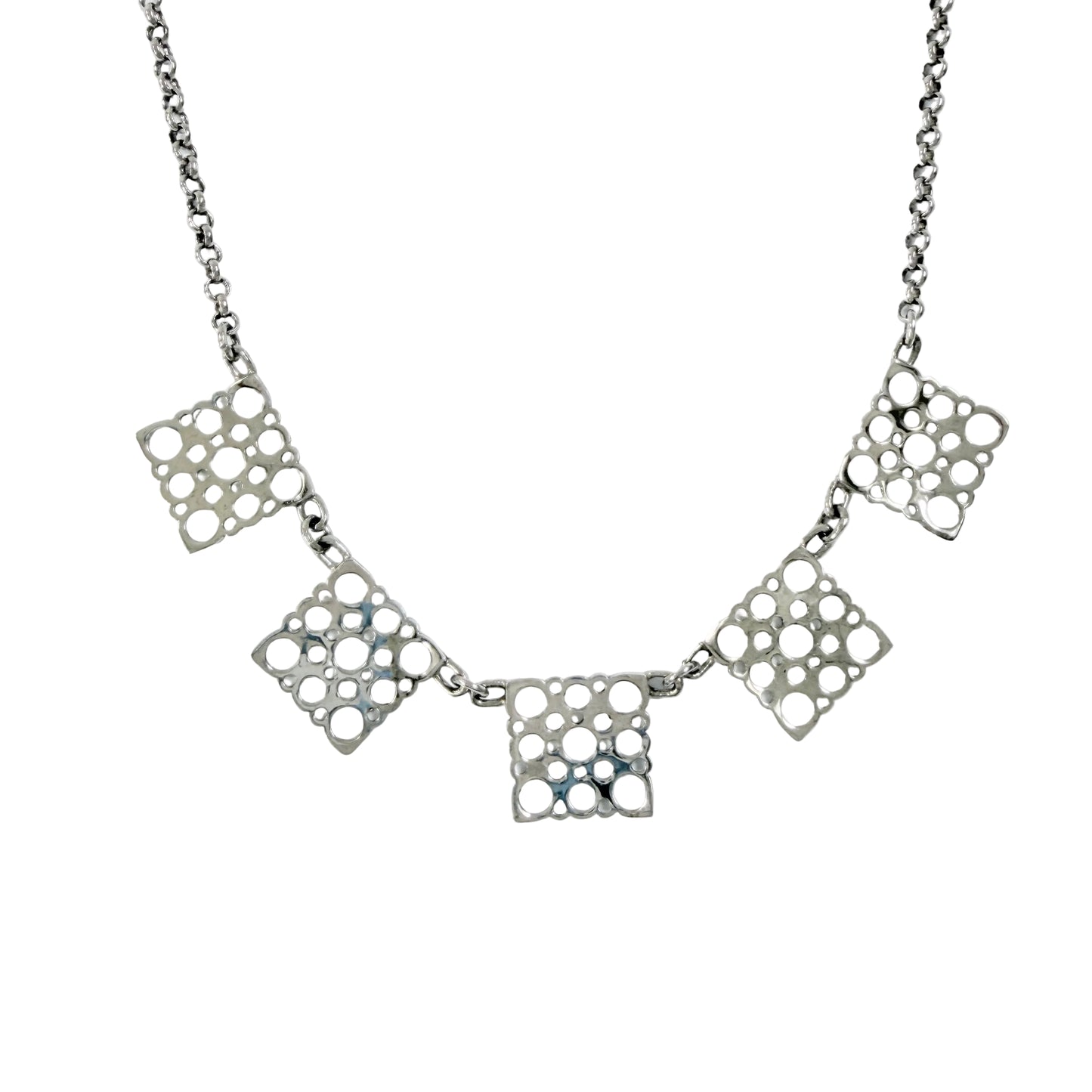 Liisa Vitali for Kultakeskus, Finland Vintage Sterling Silver Necklace