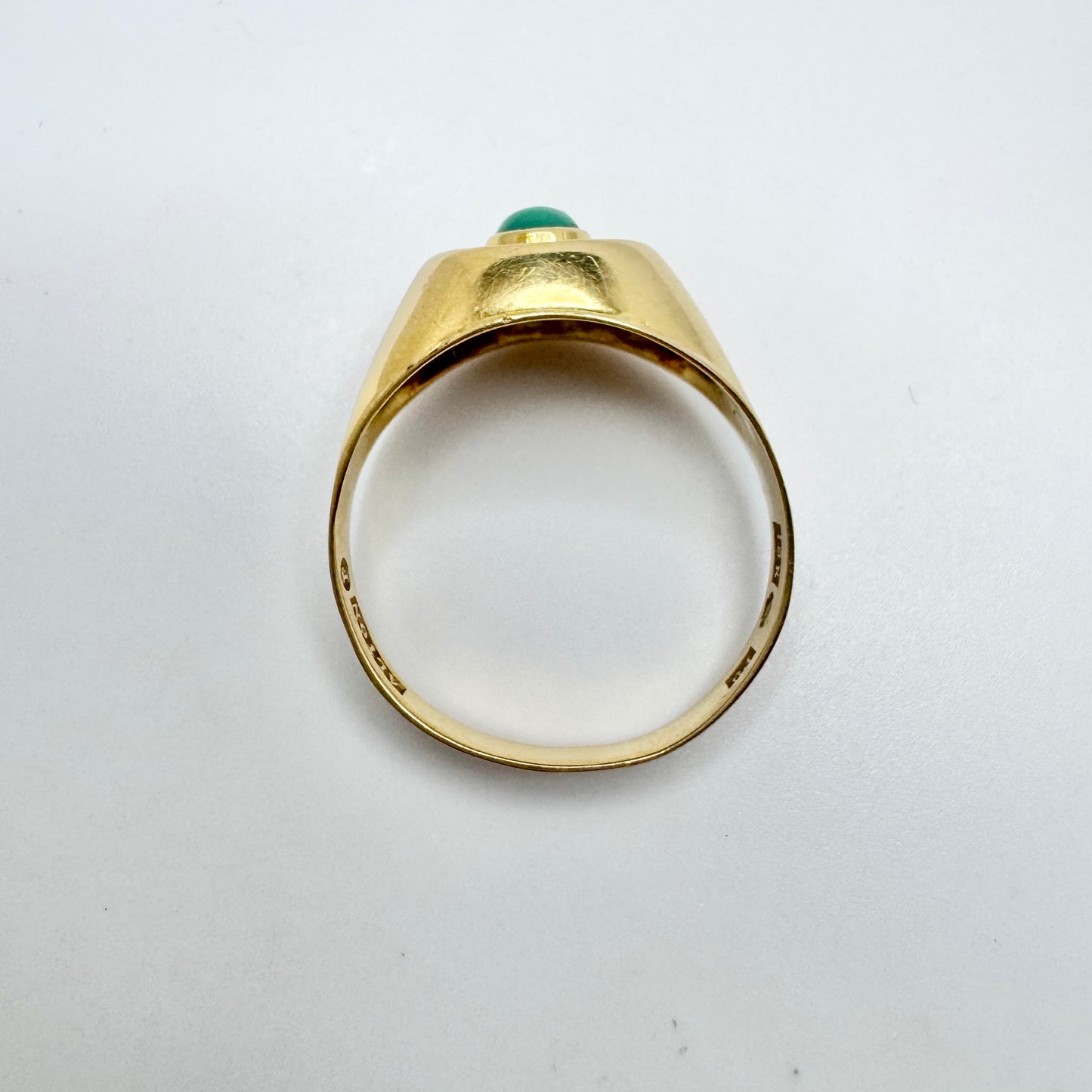 Alton, Sweden 1965. Vintage 18k Gold Turquoise Ring