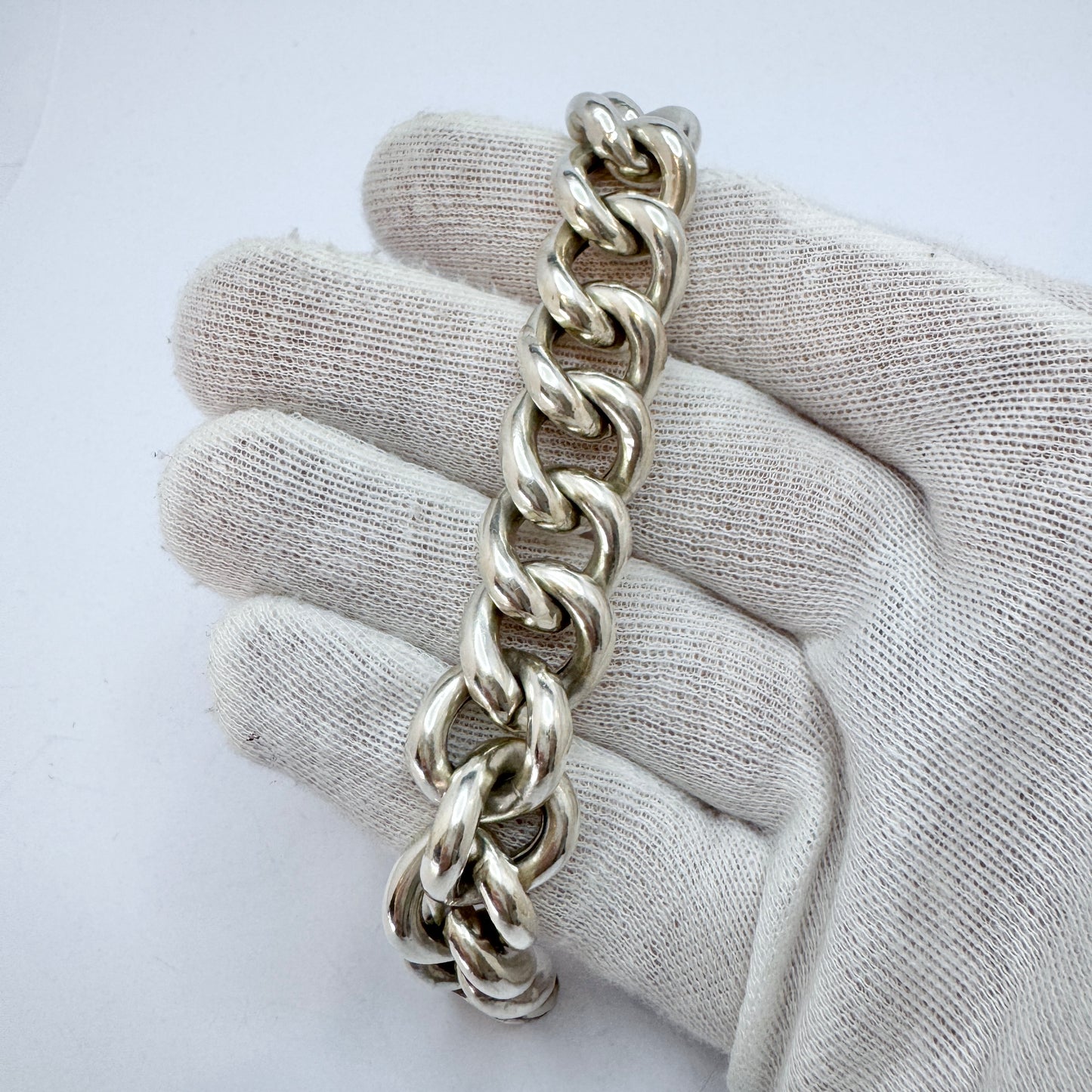 Sweden 1903. Antique Bold Vintage 830 Silver Bracelet.