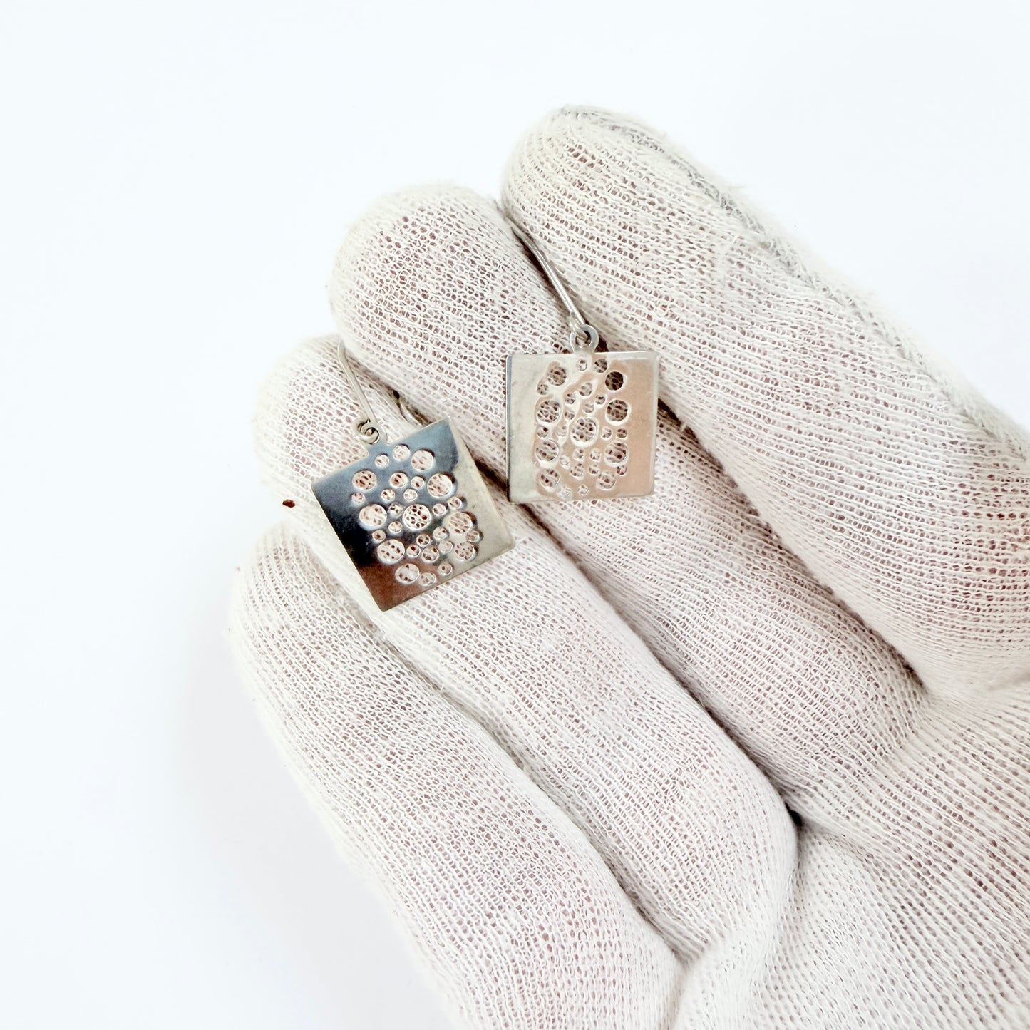 Liisa Vitali for Kultakeskus, Finland Vintage Sterling Silver Earrings