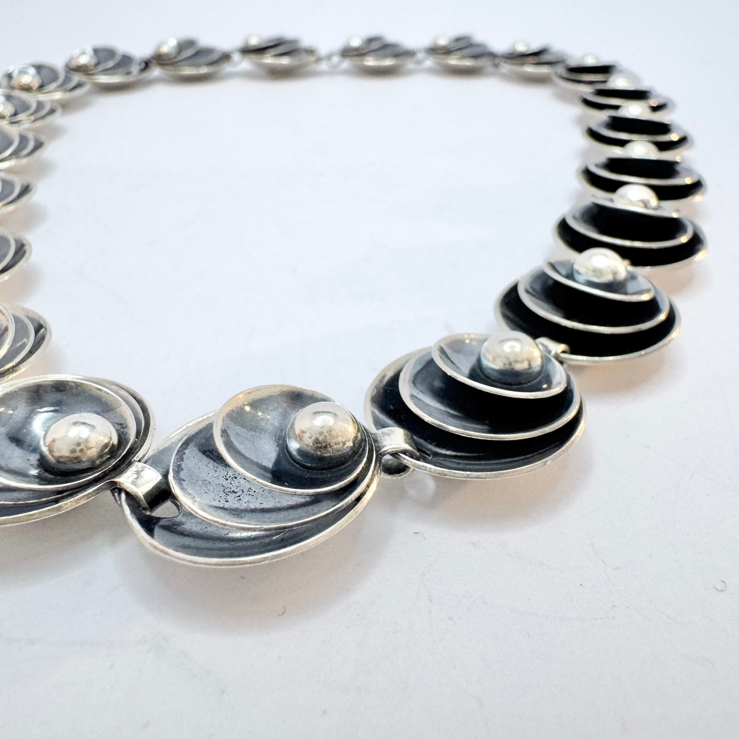 Herman Siersbøl, Denmark 1940-50s. Sterling Silver Necklace.