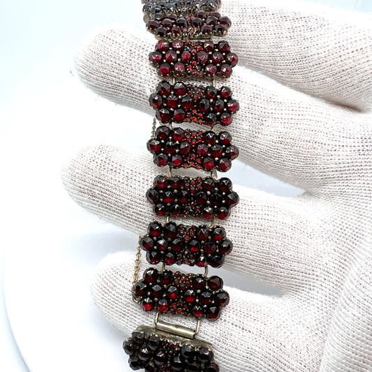 Antique Bohemian Garnet Bracelet.