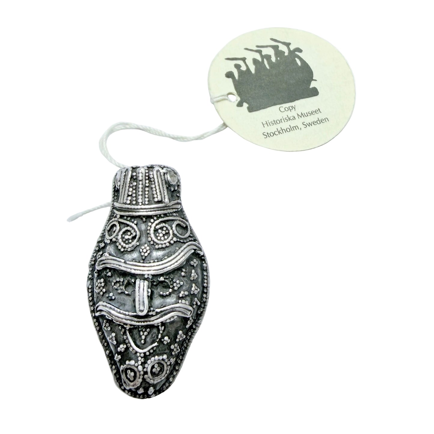 Bengt Hallberg, Sweden. Vintage Viking Copy Sterling Silver Pendant.