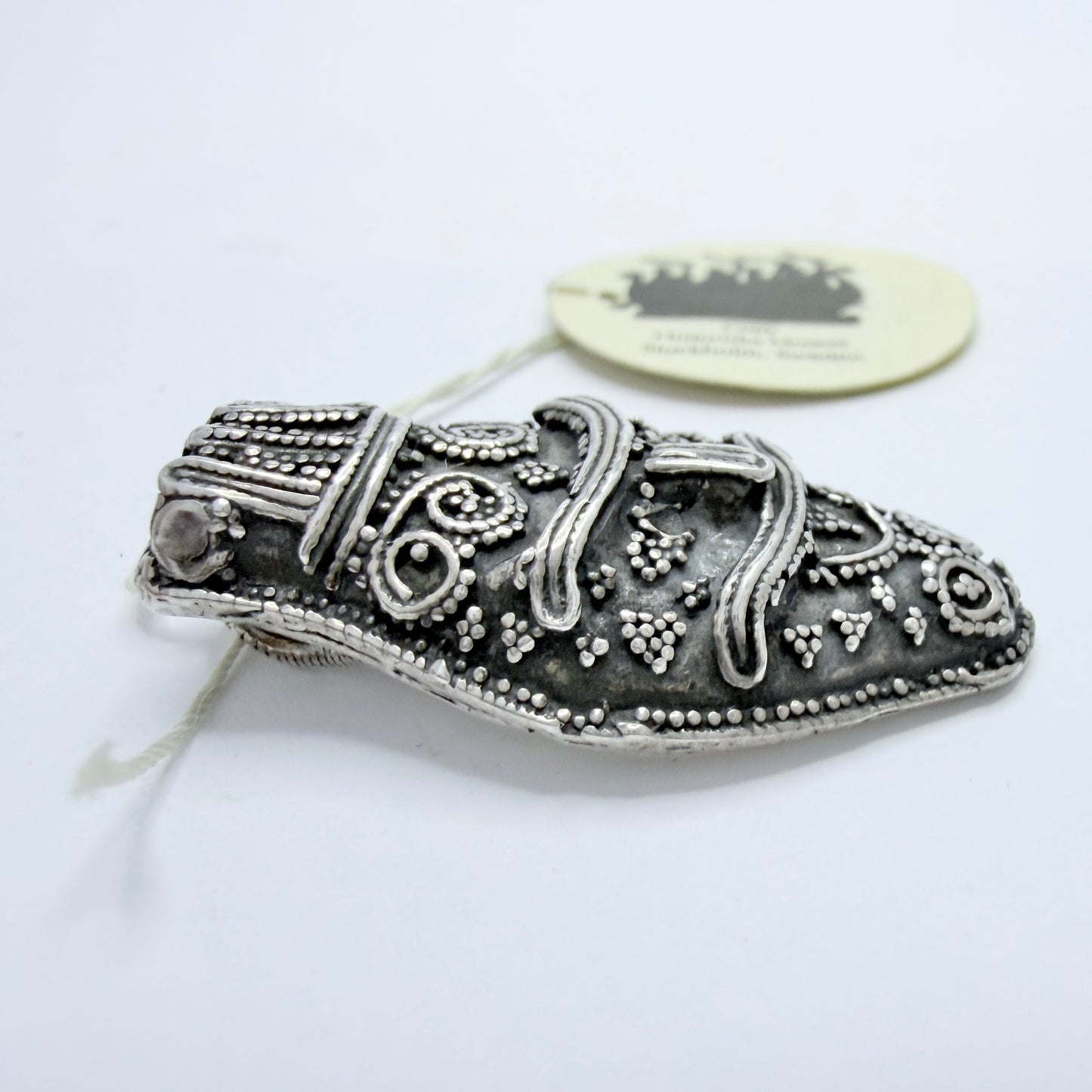 Bengt Hallberg, Sweden. Vintage Viking Copy Sterling Silver Pendant.