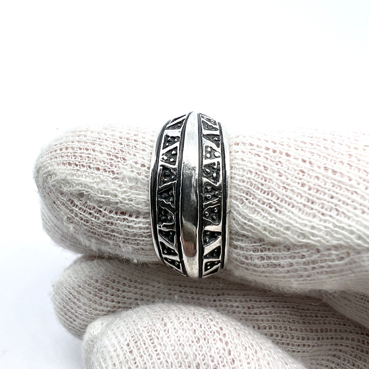 Sigmund Espeland, Norway. Vintage Sterling Silver Viking Copy Unisex Ring.