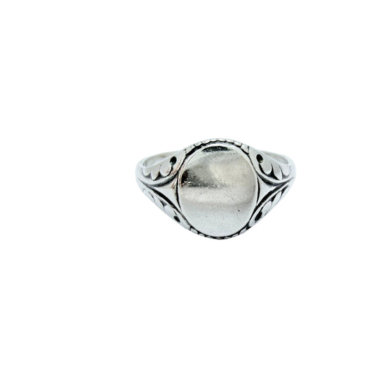 Vintage c 1950. Vintage Sterling Silver Signet Ring