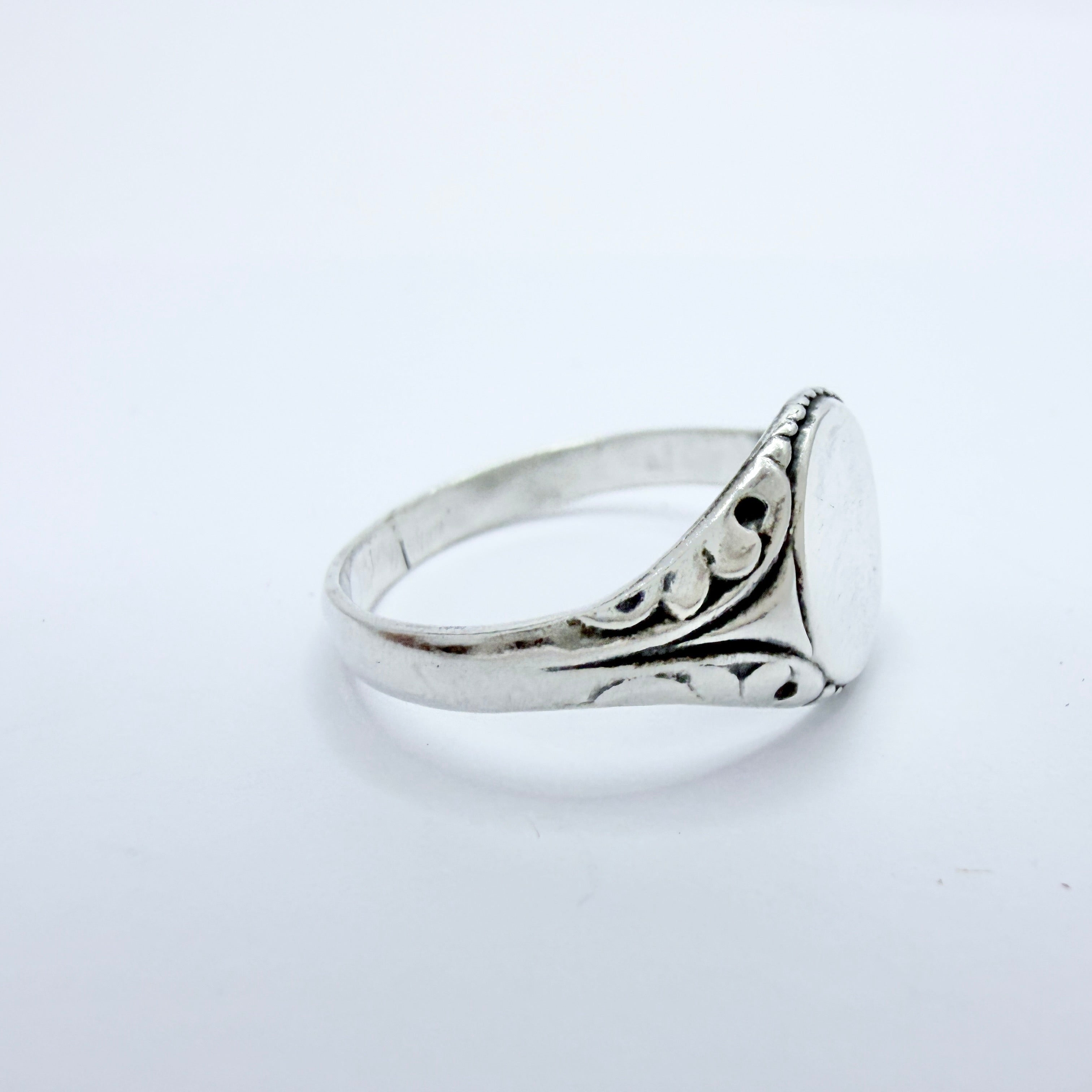 Vintage c 1950. Vintage Sterling Silver Signet Ring – T Niklasson