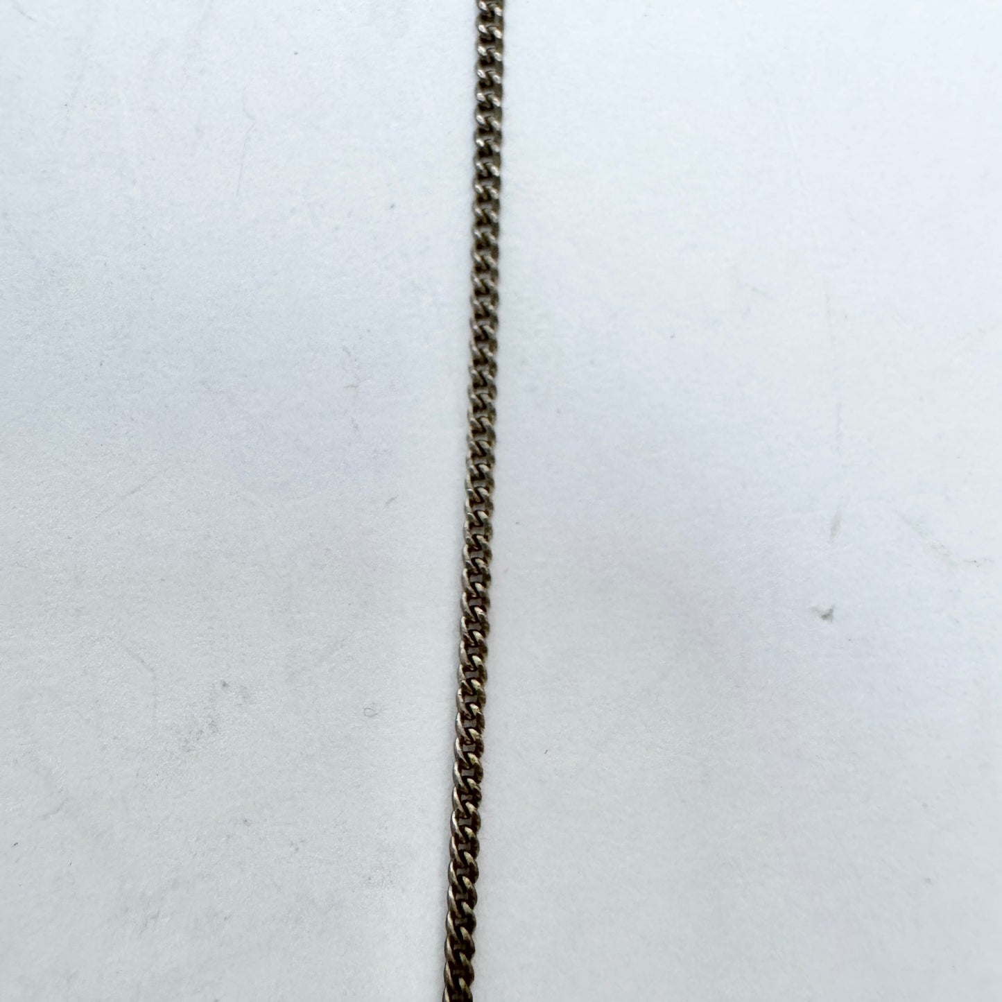 Sweden early 1900s. Solid Silver Chalcedony Négligée Necklace.