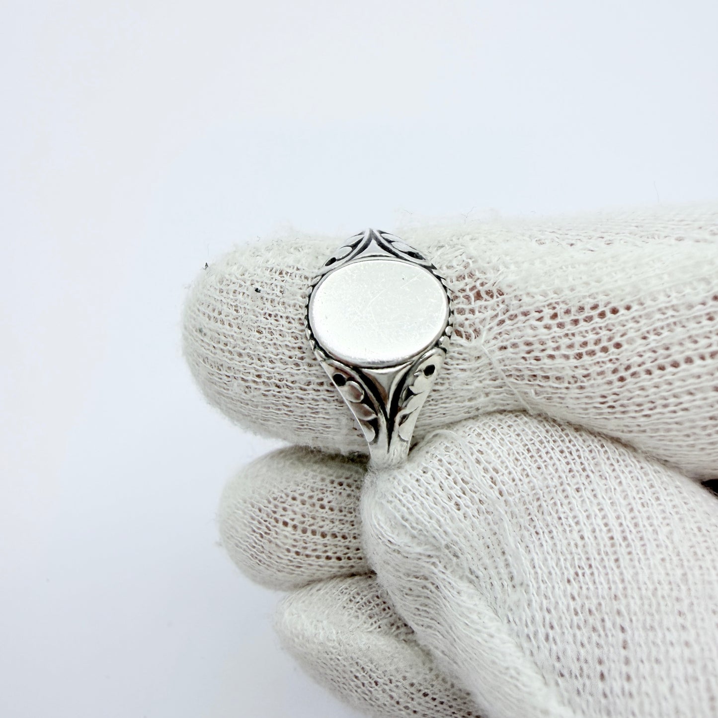 Vintage c 1950. Vintage Sterling Silver Signet Ring