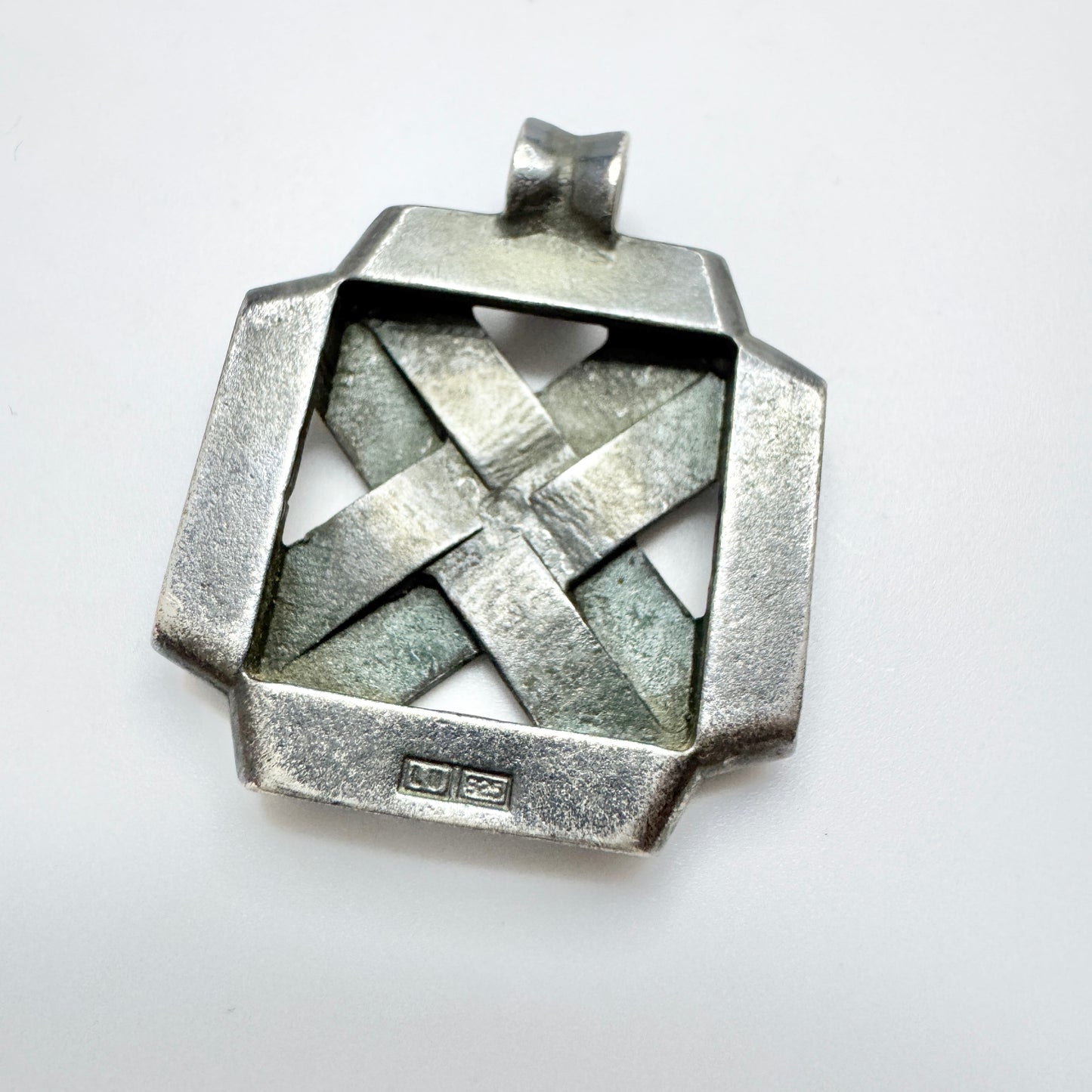 LU, Finland. Vintage Sterling Silver Pendant.