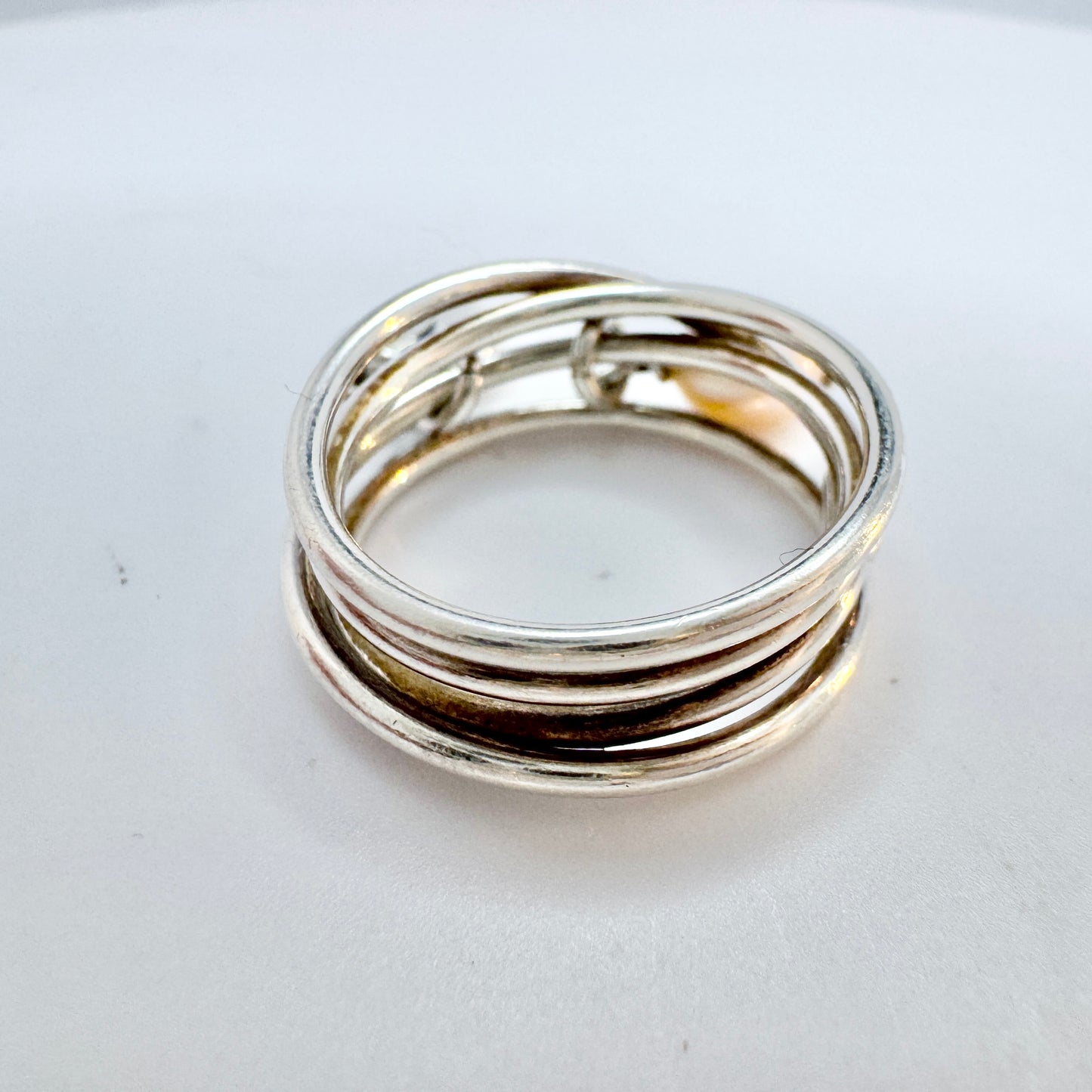 Kalevala Koru, Finland. Vintage Sterling Silver Charm Ring.