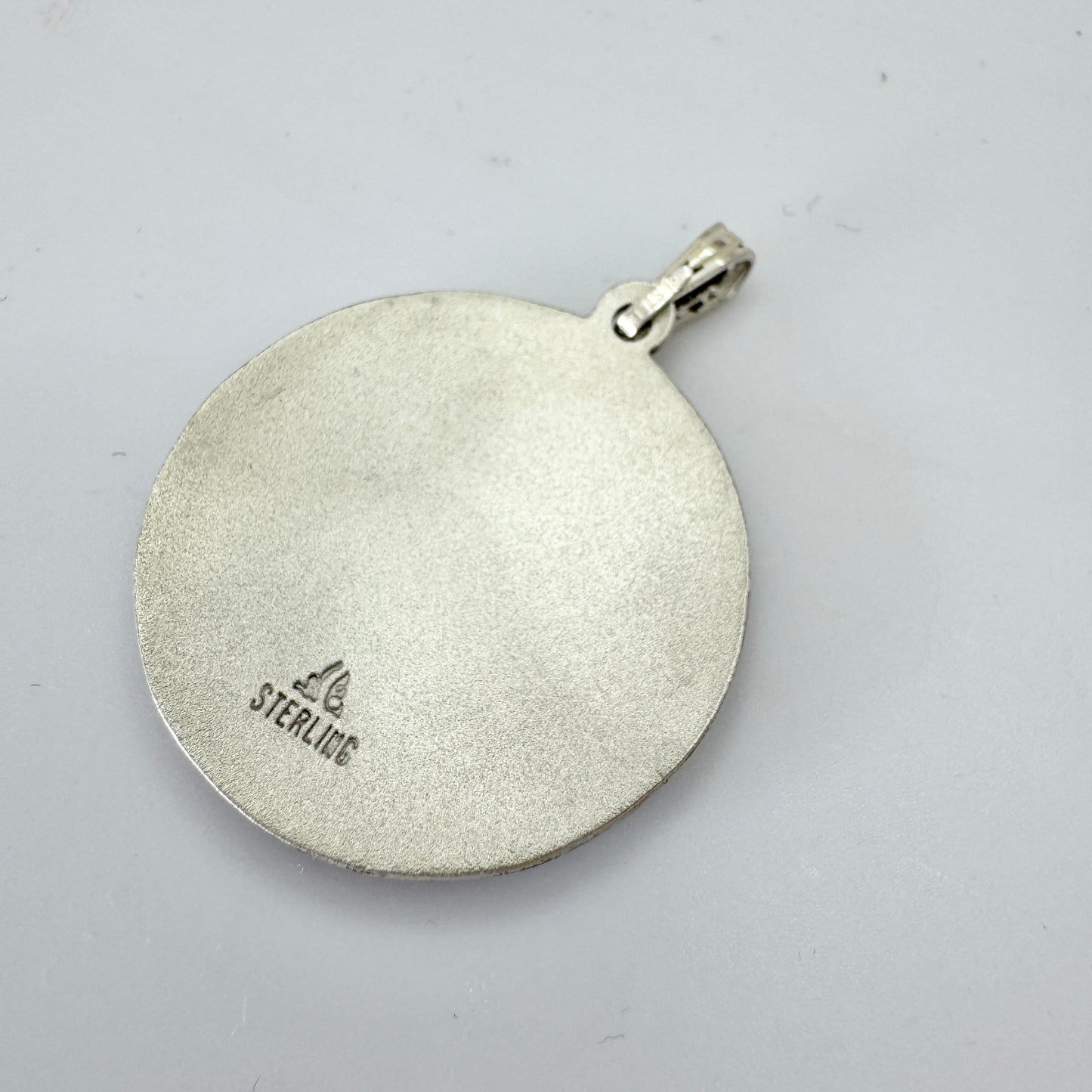 Vintage Sterling Silver Enamel Fish Pendant.