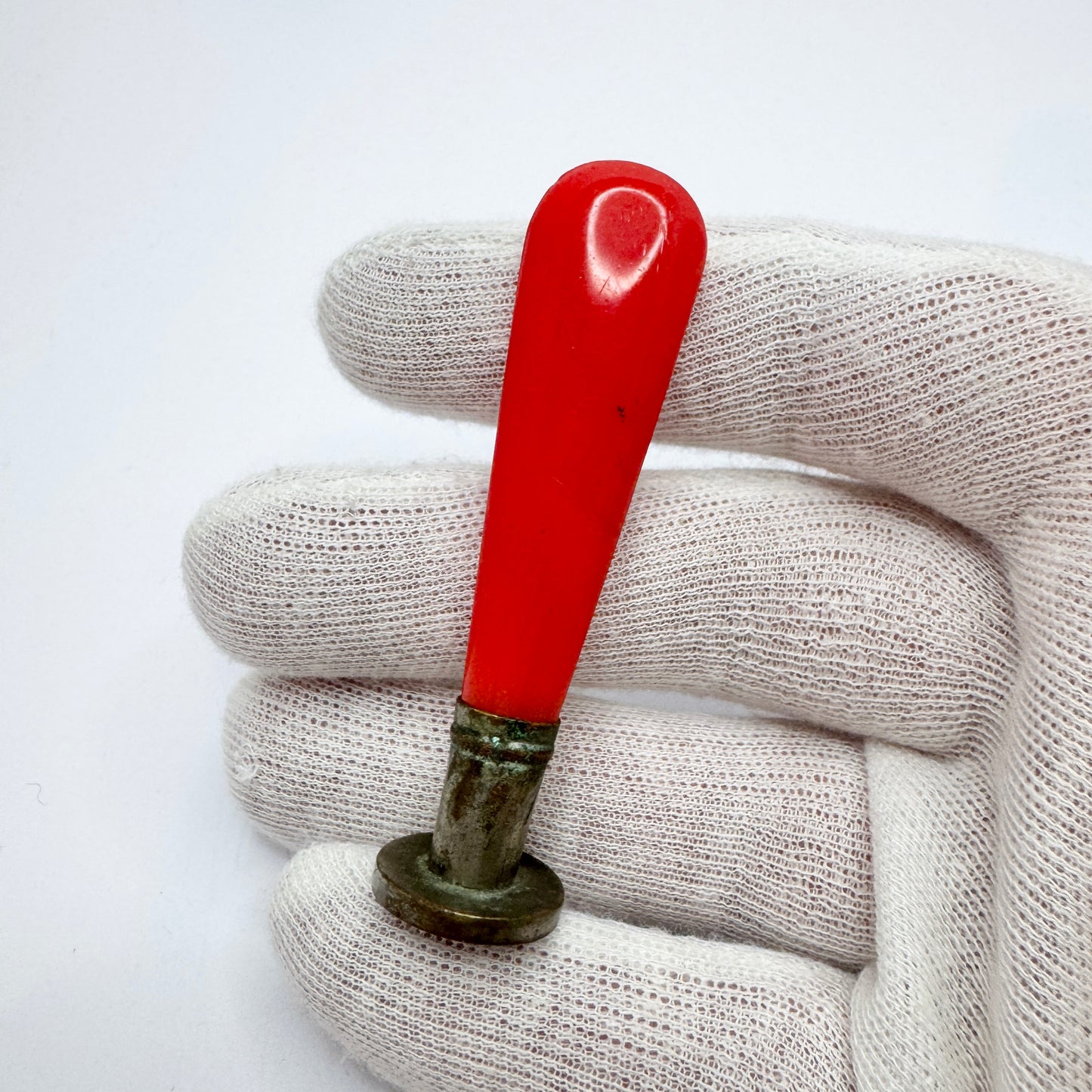 Vintage c 1930s Bakelite Wax Seal Stamp "JB"