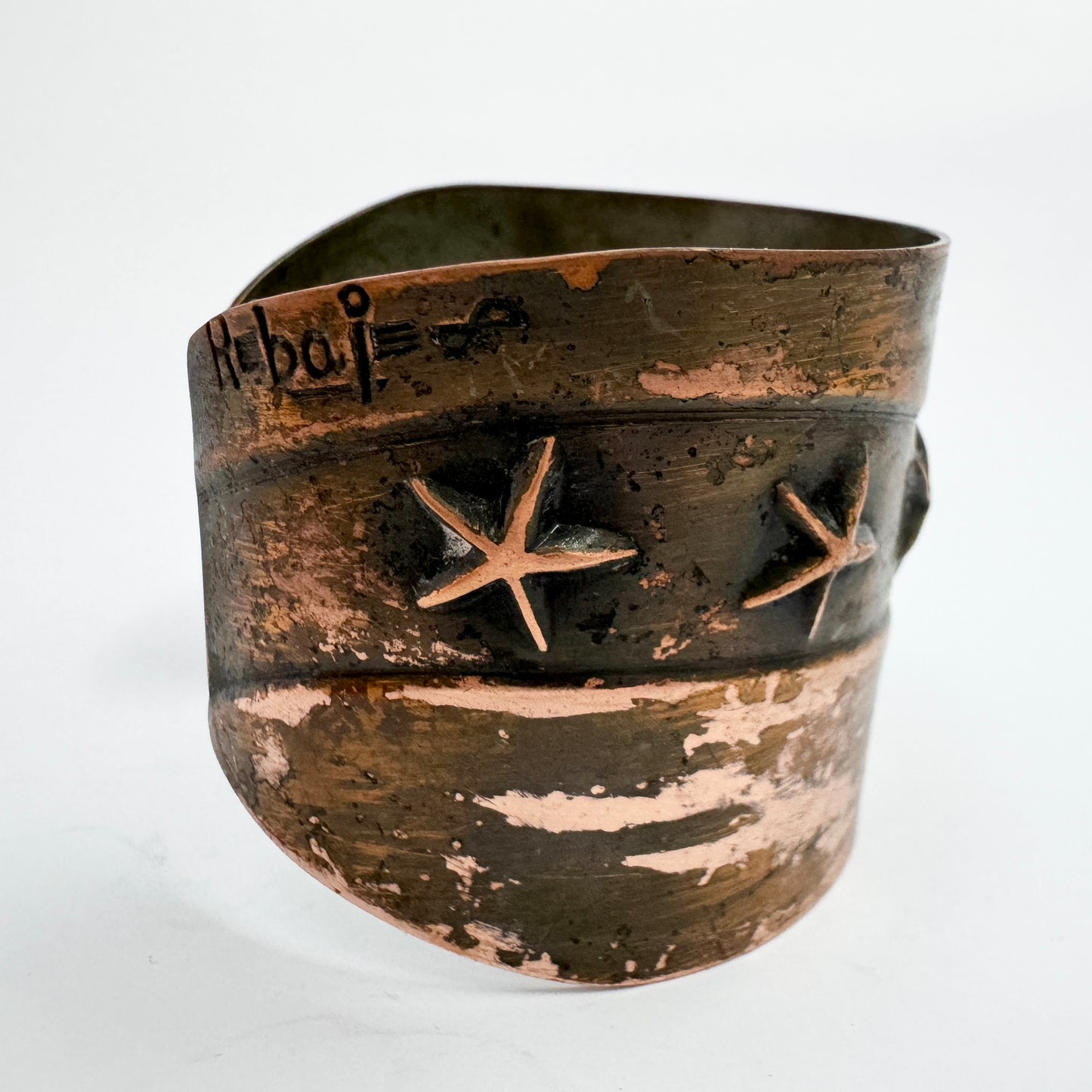 Francisco REBAJES, USA. Vintage Copper Cuff Bracelet.